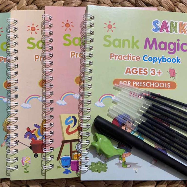 SET LIBROS CALIGRAFIA MAGICO SANK MAGIC